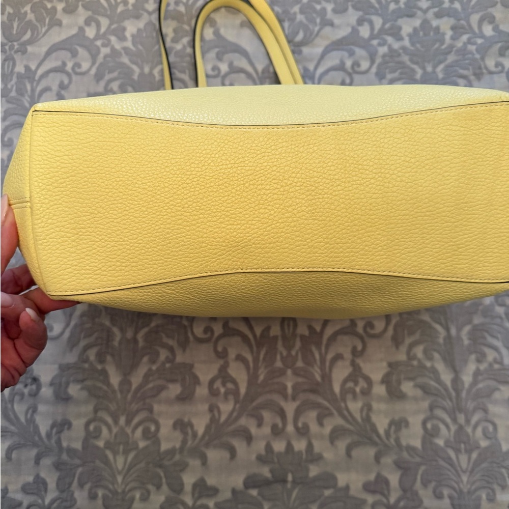 kate spade Yellow Pebbled Leather Tote with Matching Wristlet - Picture 6 of 8
